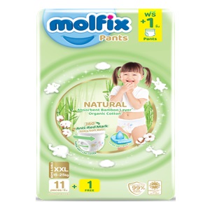 ผ้าอ้อมเด็ก Natural Pants (Regular) - XXL (8 แพ็ค/ลัง)
